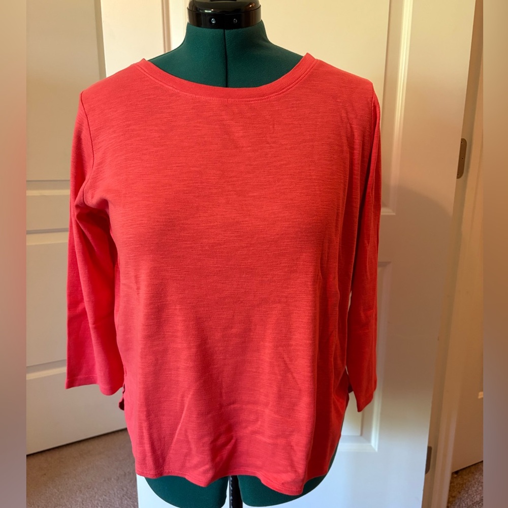 NEW Coral Tommy Bahama Ashley Isles 3/4 Sleeve Top